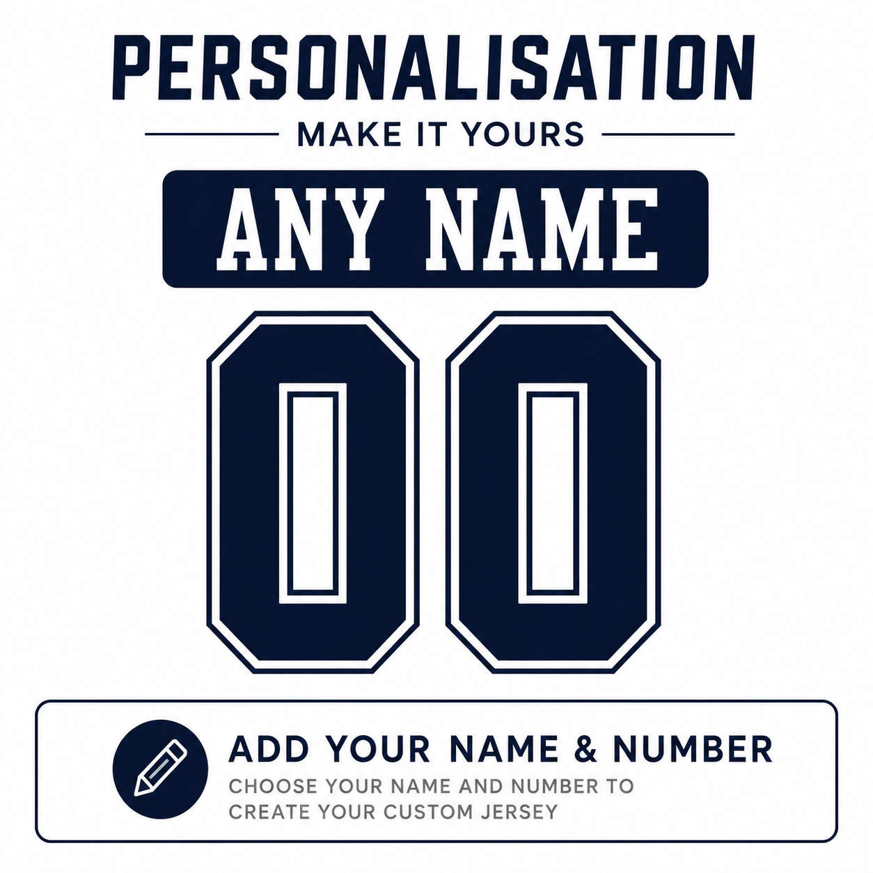 Personalisation — Name & Number - NFL
