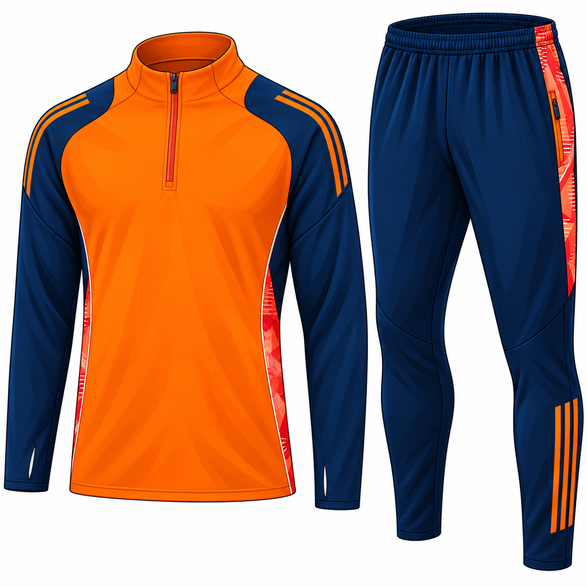 Manchester United Orange Training Tracksuit 25/26
