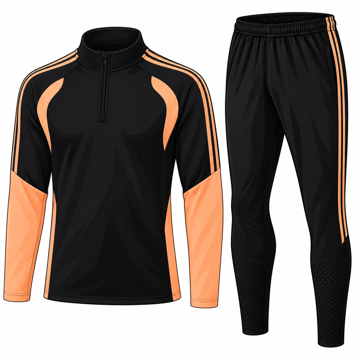 Arsenal Black & Orange Training Tracksuit 25/26