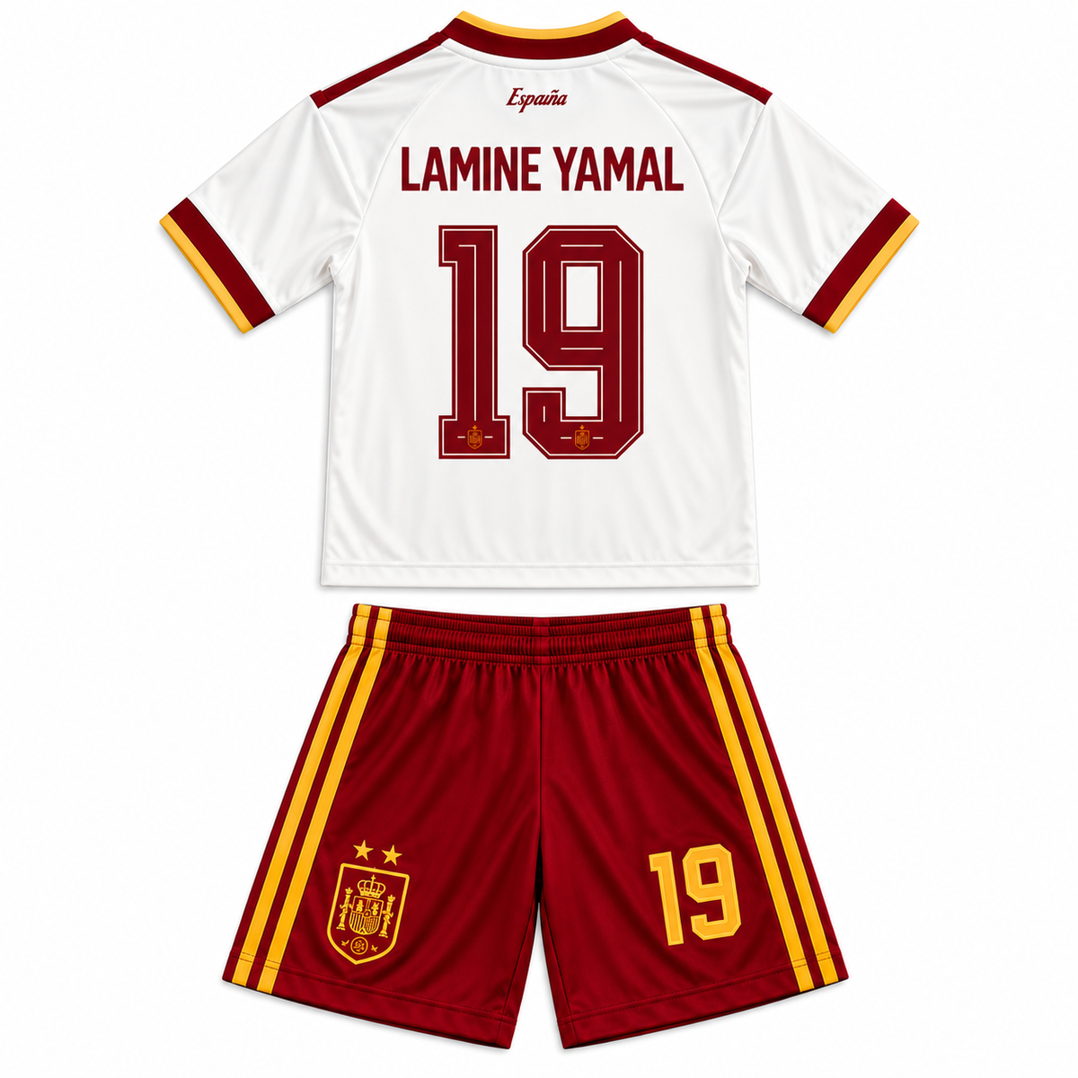 Lamine Yamal Spain Kids Away Football Kit 2026 photo 3