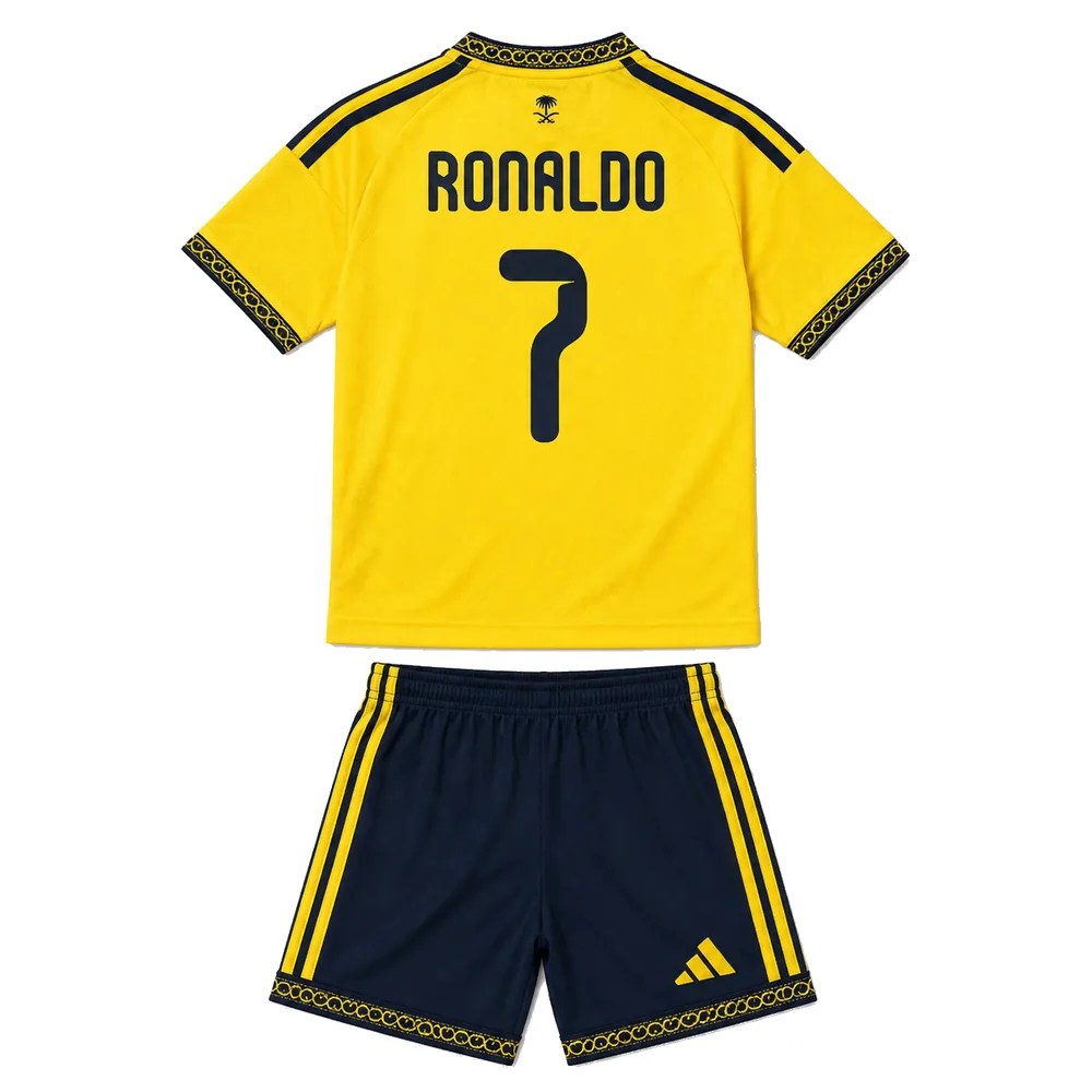Ronaldo Al Nassr Kids Kit back - RONALDO 7
